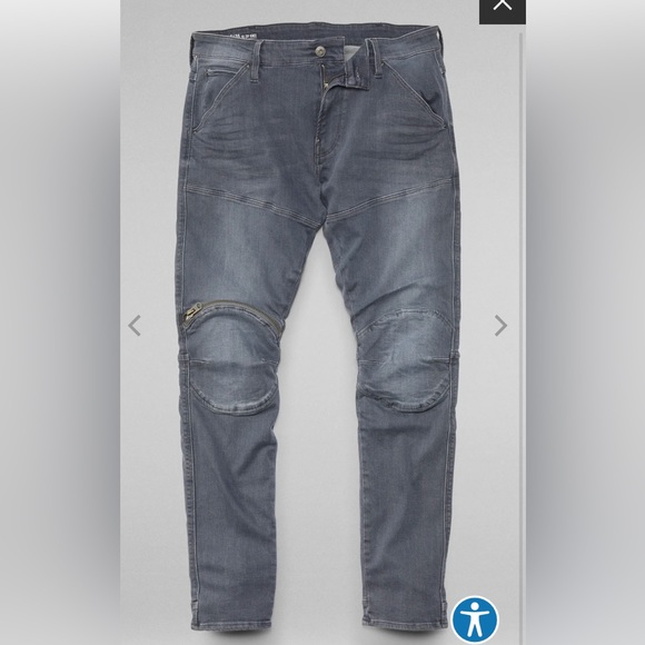 Men’s G-Star Raw 5620 Knee Zip Skinny Jeans